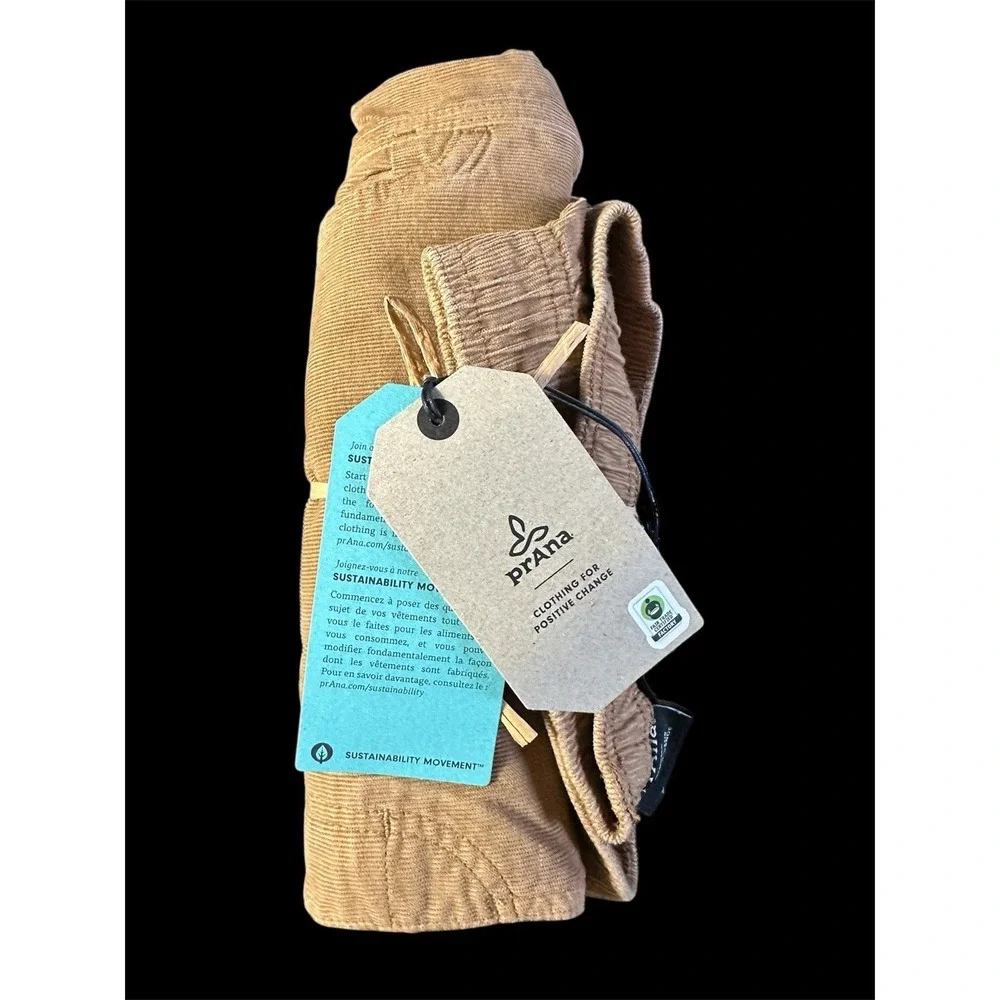 prAna Canyon Camp Shorts Men's Size Large Organic Cotton Earthbound NWT Hiking - Picture 8 of 8